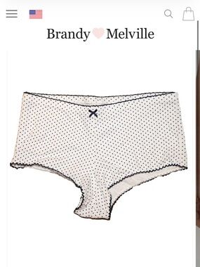 Brandy Melville Polka Dot Hipster Underwear